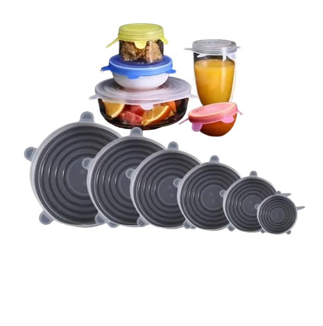 Silicone Stretch Lids Set of 12 for Bowls and Containers