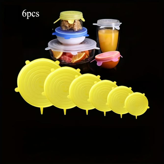 Silicone Stretch Lids Set of 12 for Bowls and Containers