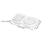 Snack Containers with Lids Double Compartment 140 ml