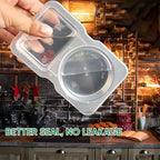 Snack Containers with Lids Double Compartment 140 ml