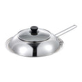 Splash Guard Pot Lid with Glass Window Stainless Steel