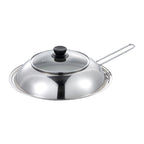 Splash Guard Pot Lid with Glass Window Stainless Steel
