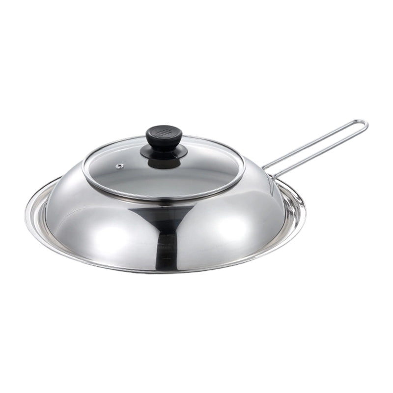 Splash Guard Pot Lid with Glass Window Stainless Steel