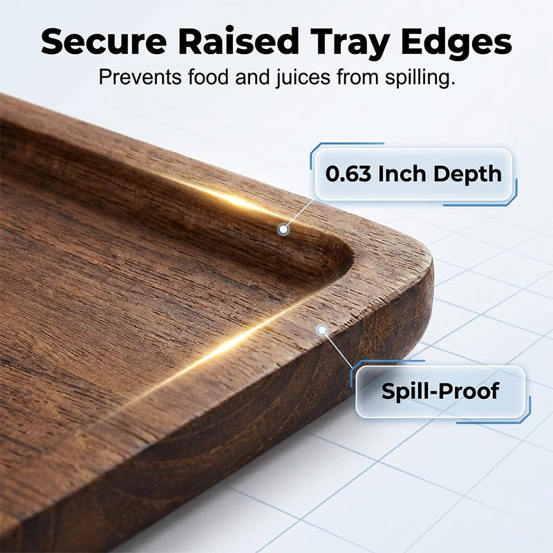 Wooden Serving Tray Stand 3 Tier