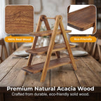 Wooden Serving Tray Stand 3 Tier